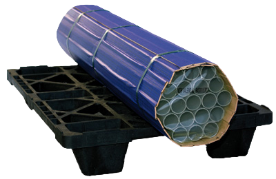 The pipes are sheathed with Nolco-Rib to distribute the load.